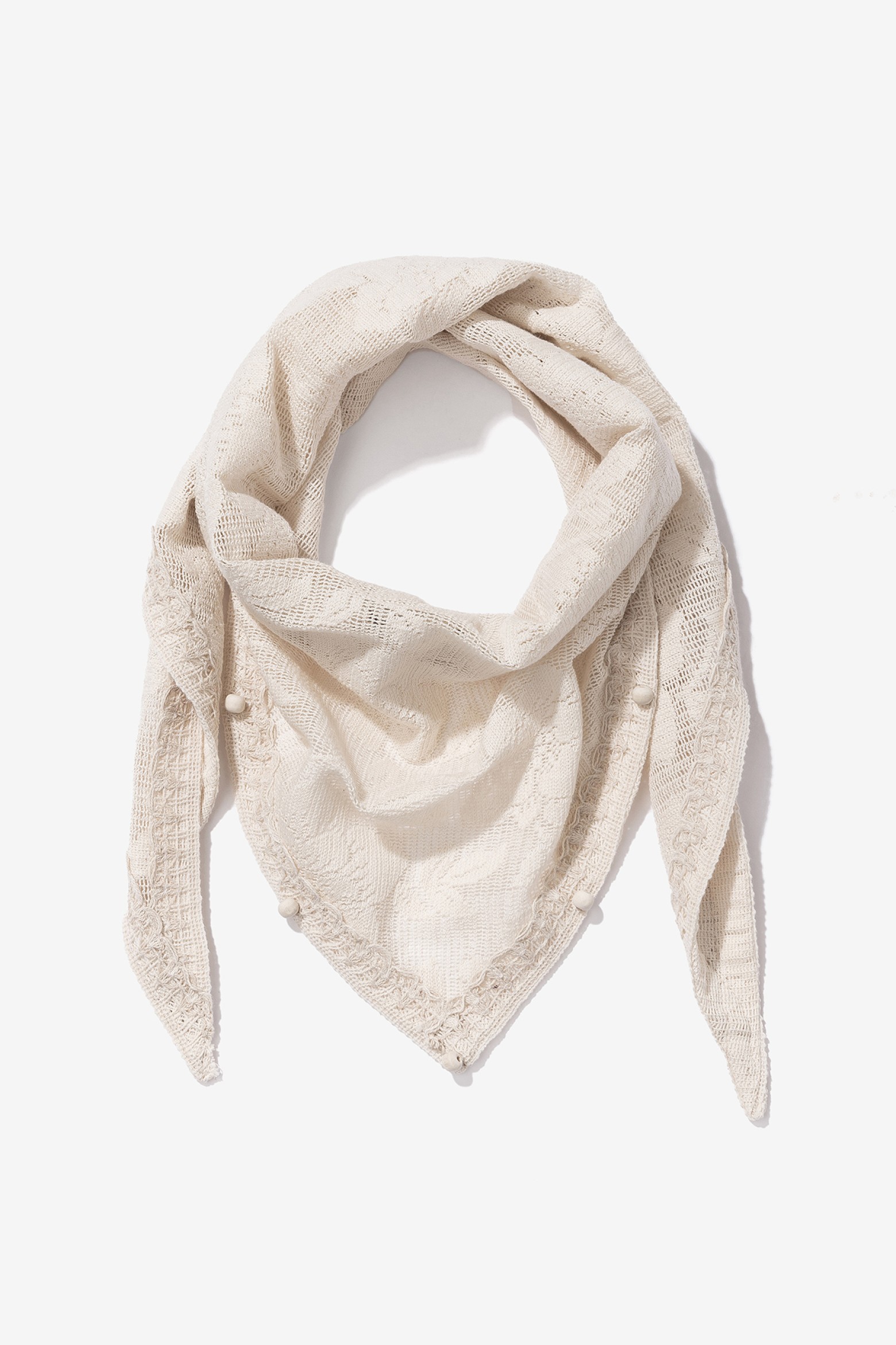 Off-white Floral Lace Bandana