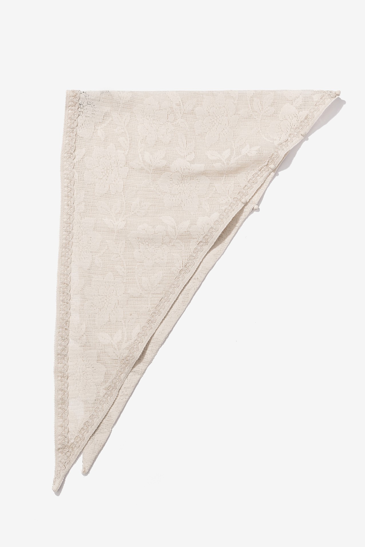Off-white Floral Lace Bandana