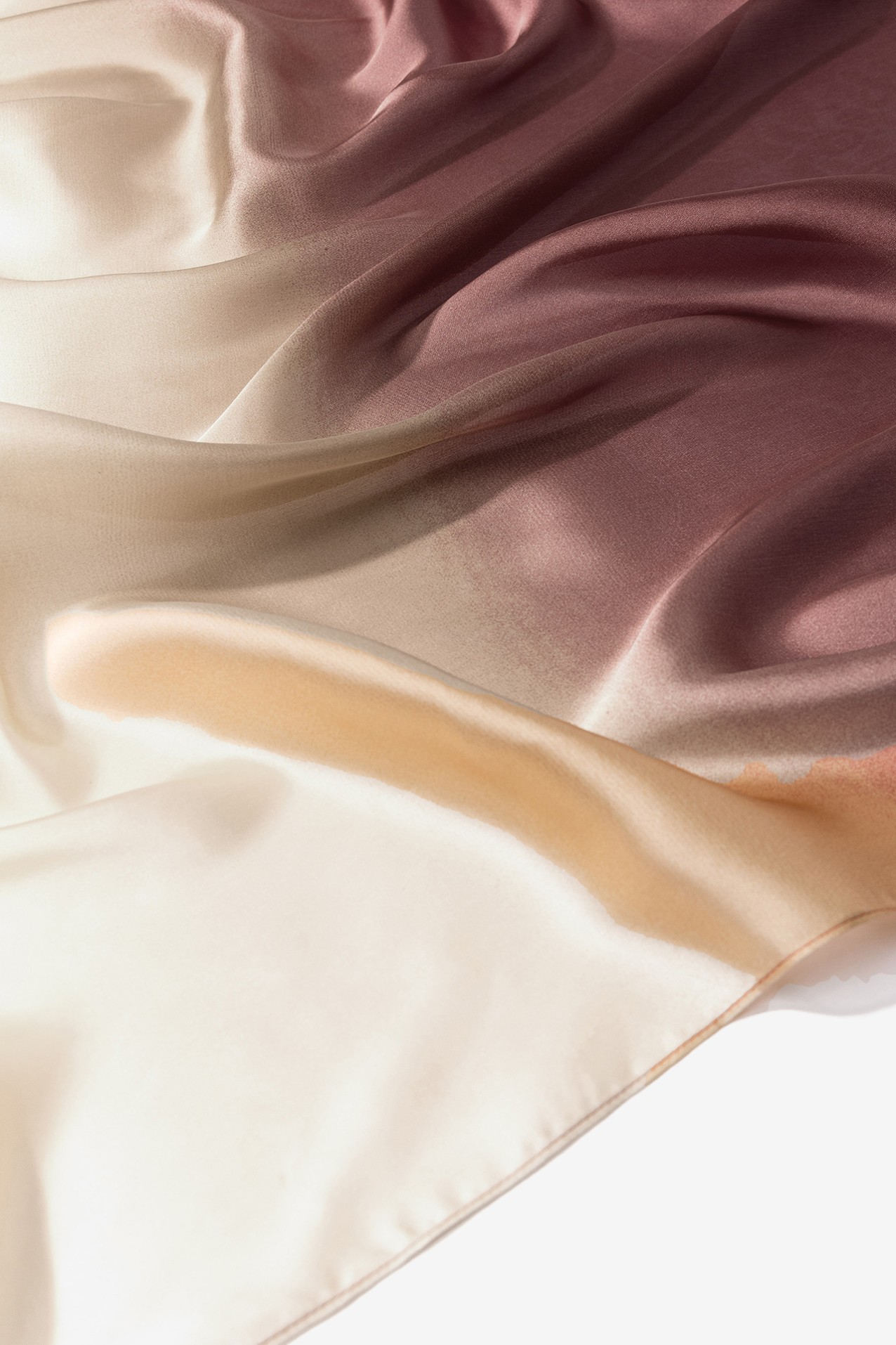 Red Gradient Silk Scarf