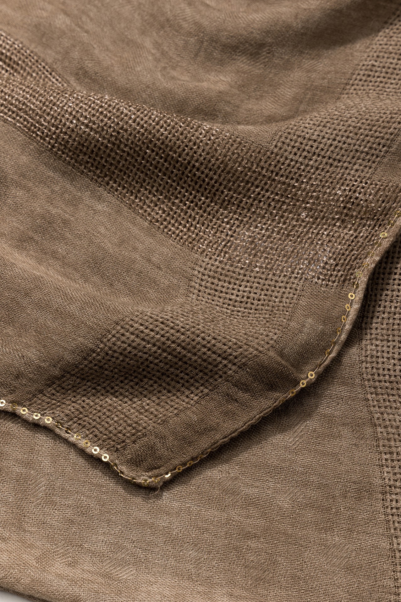 Medium Beige Textured Scarf