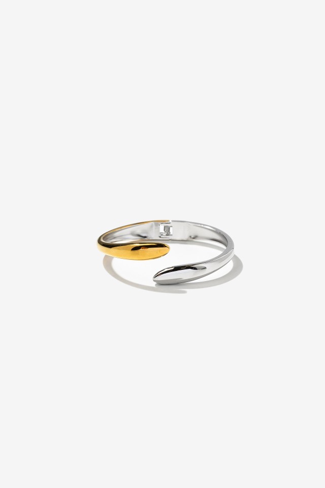 Open Gold and Silver Bracelet