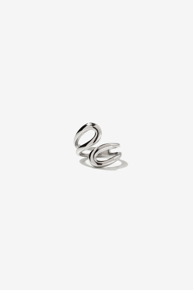 Chunky Silver-Tone Ring