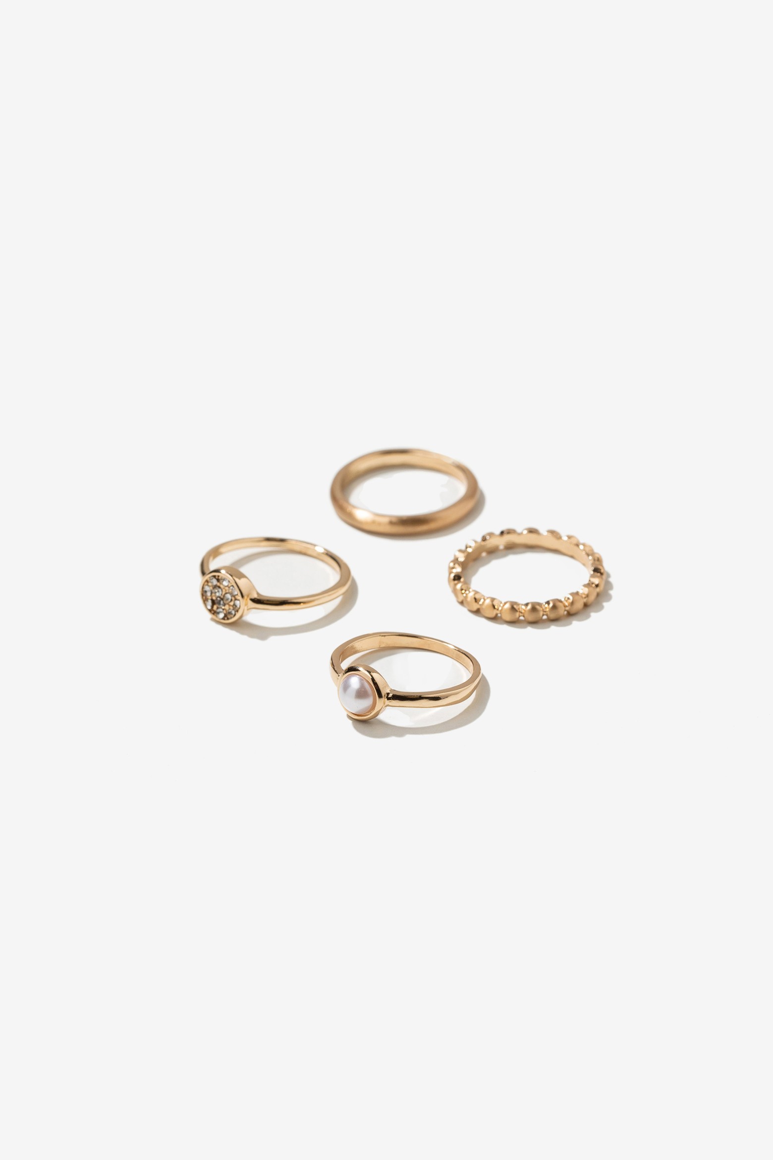 Pack anillos dorados