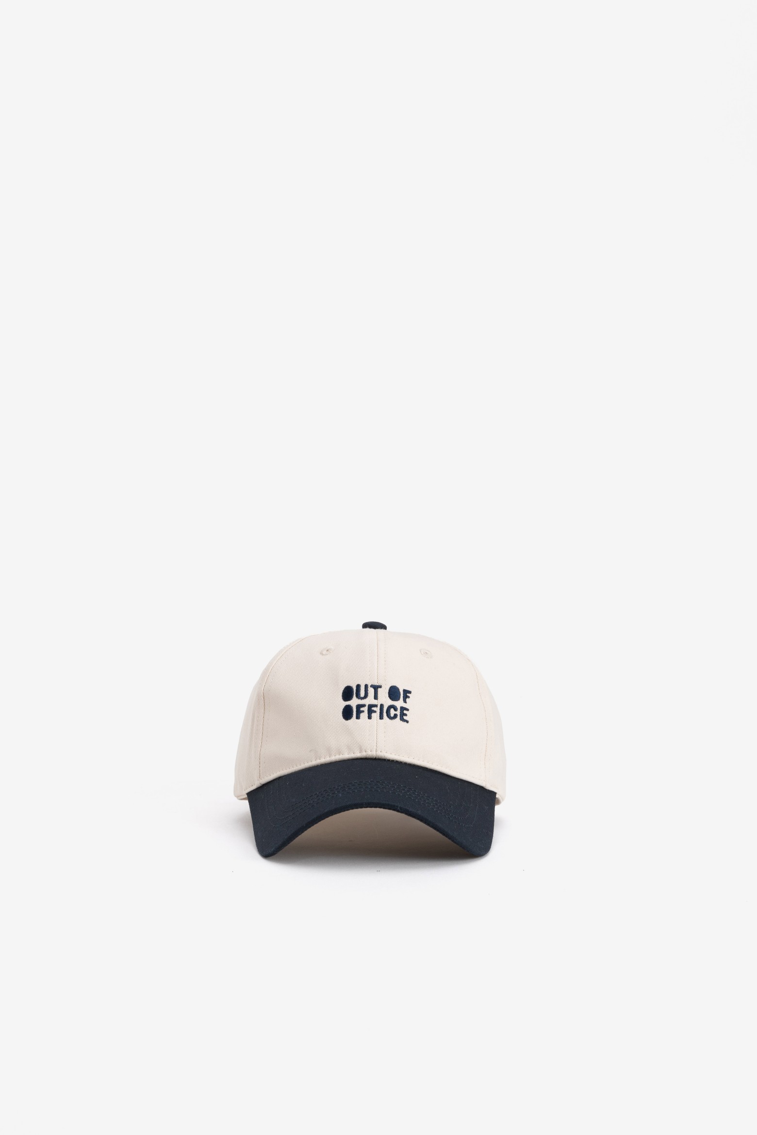 Beige Cap Blue Visor