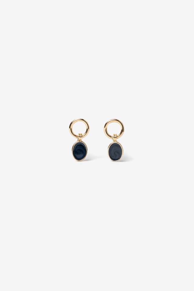 Gold chunky earrings
