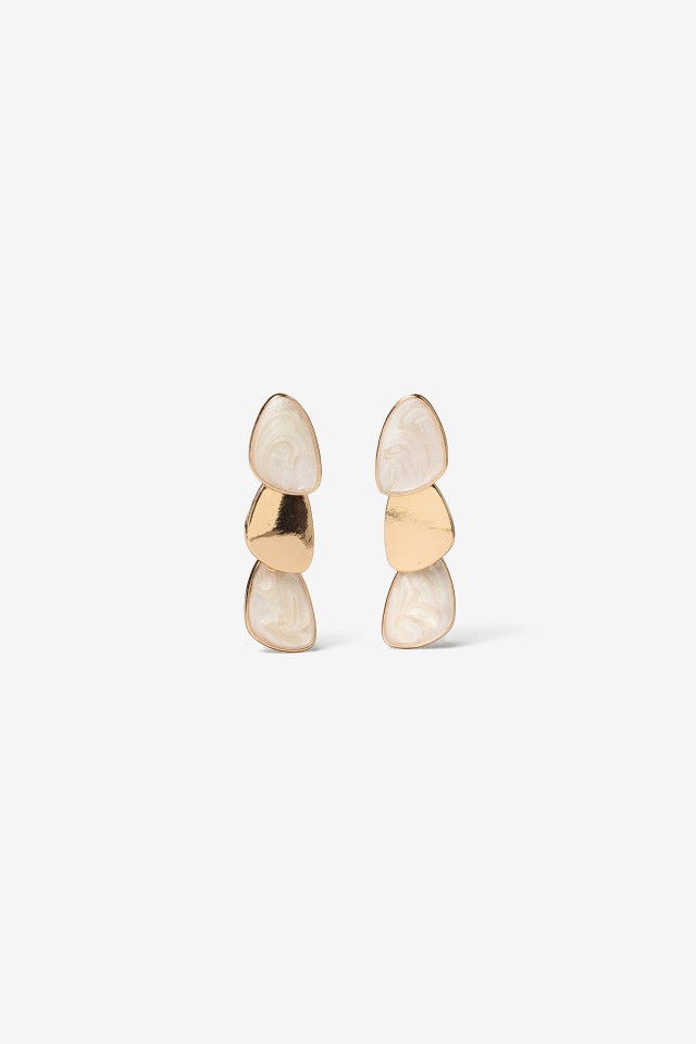 Gold Geometric Statement Earrings