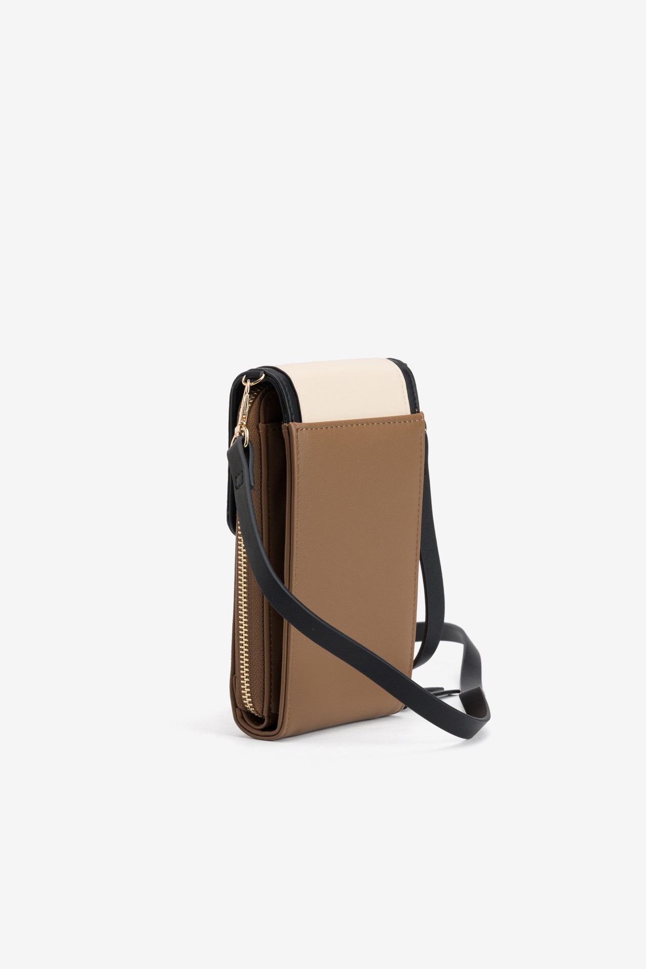Monedero marr�n bicolor