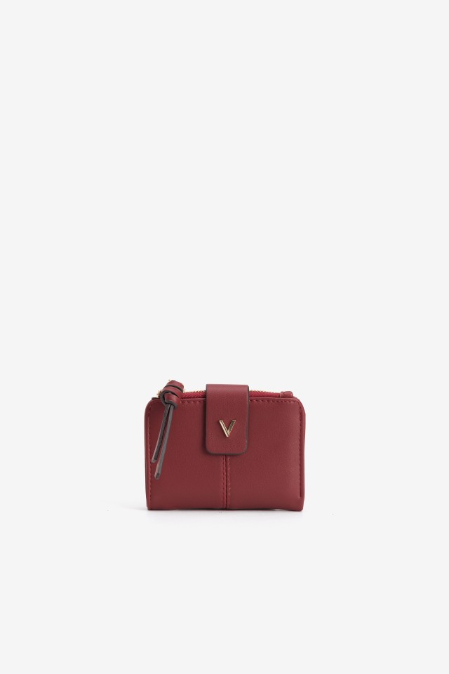 Porta Moedas vermelho compacto