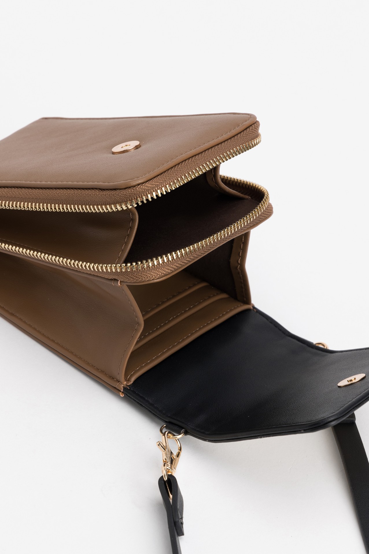 Monedero marr�n bicolor