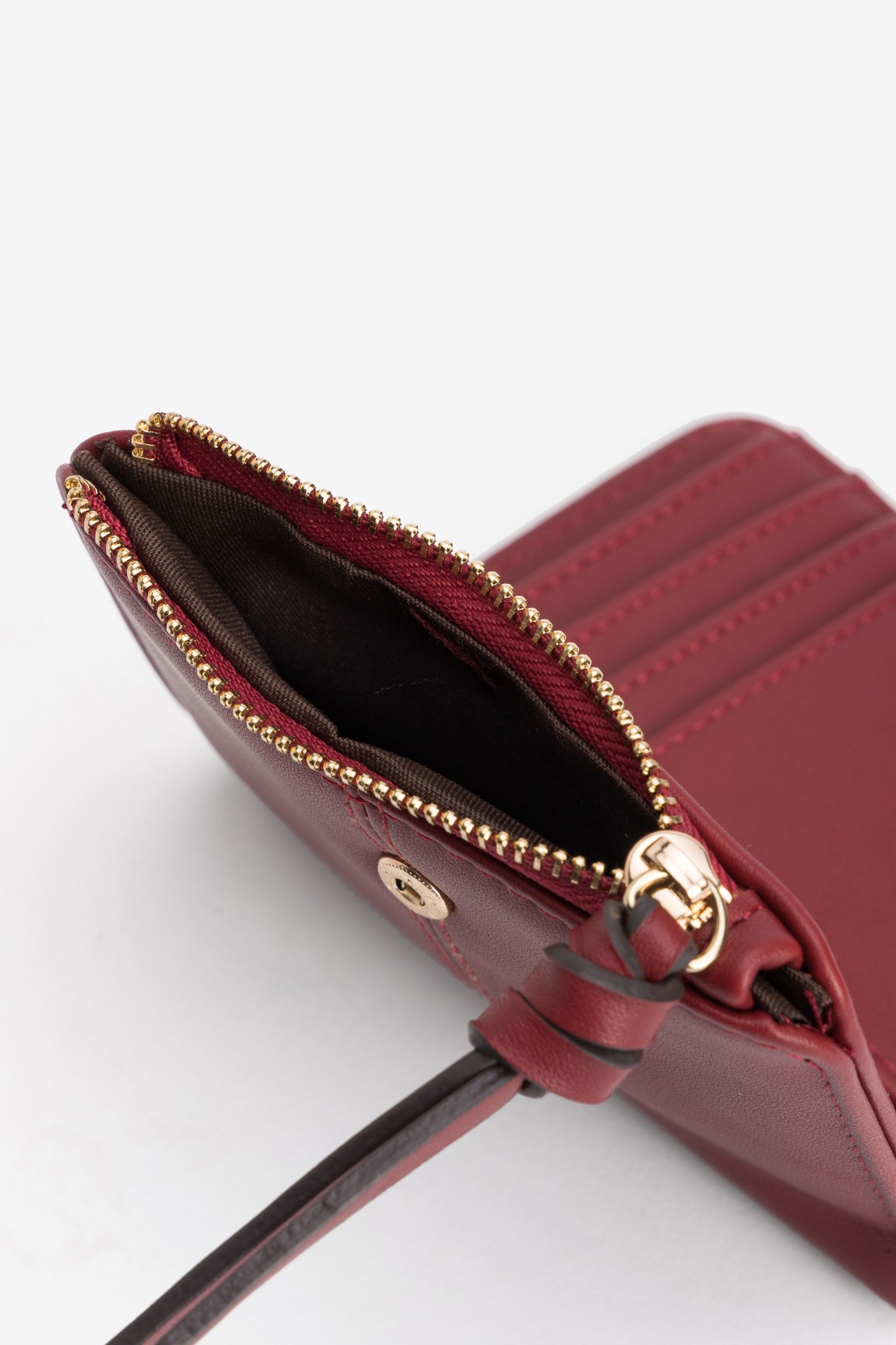 Porta Moedas vermelho compacto