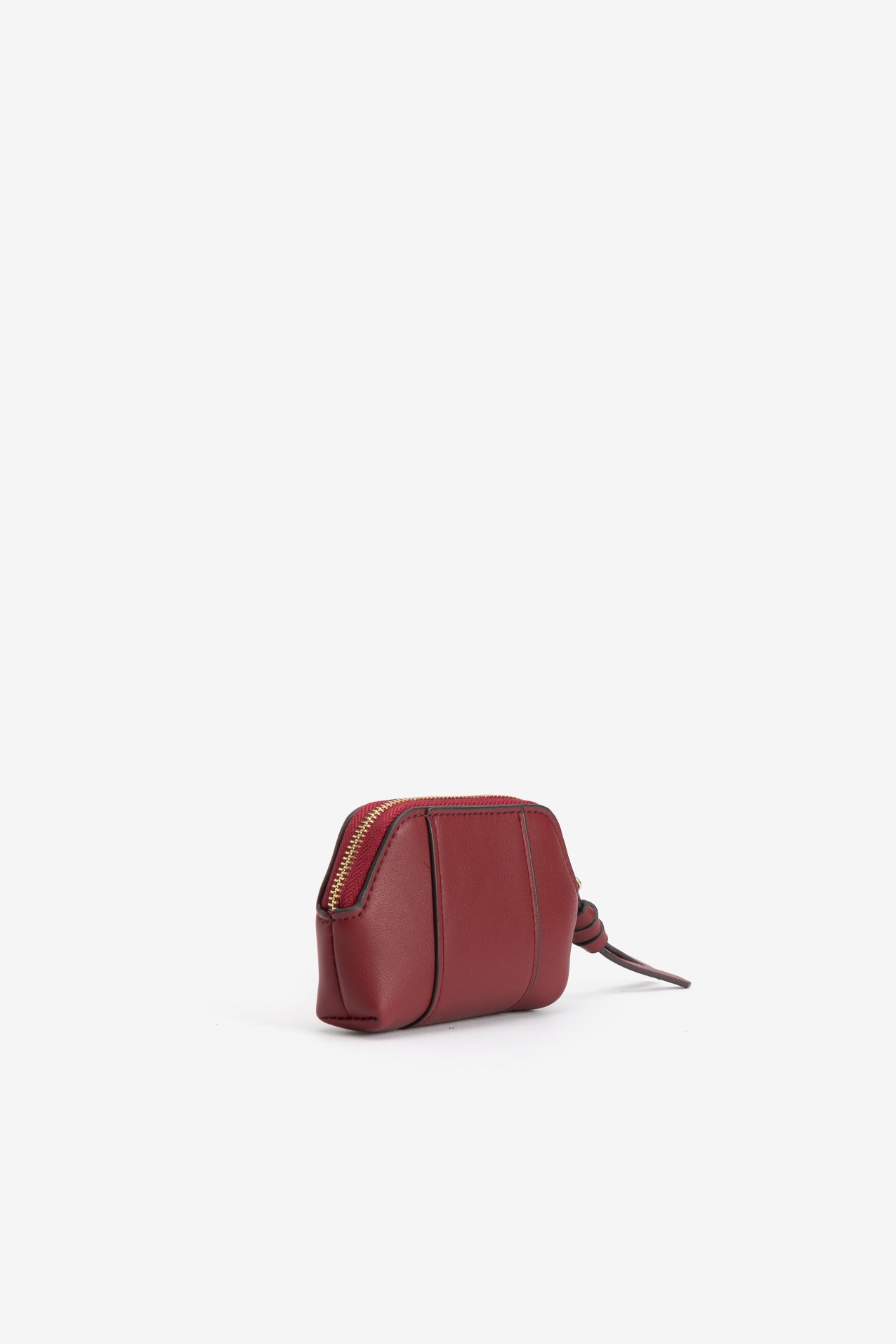 Porta-moedas vermelho intenso