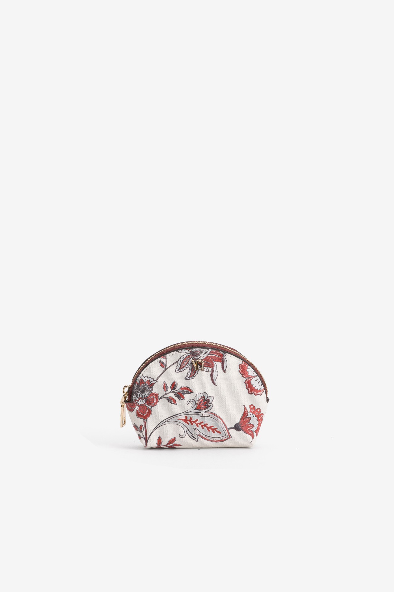 Porta-moedas estampado vinho