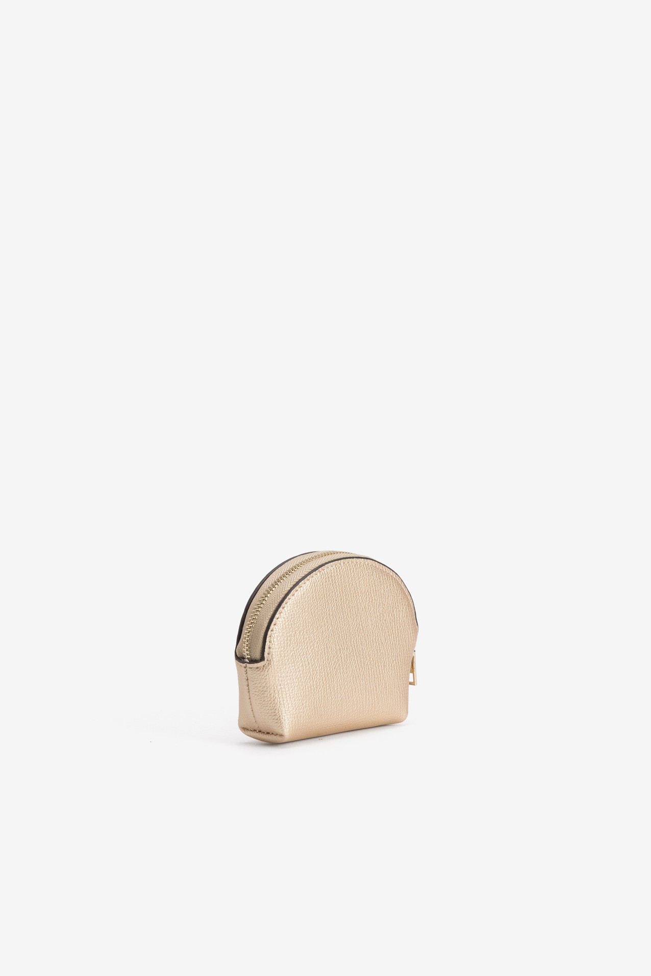 Porta moedas dourado meia-lua