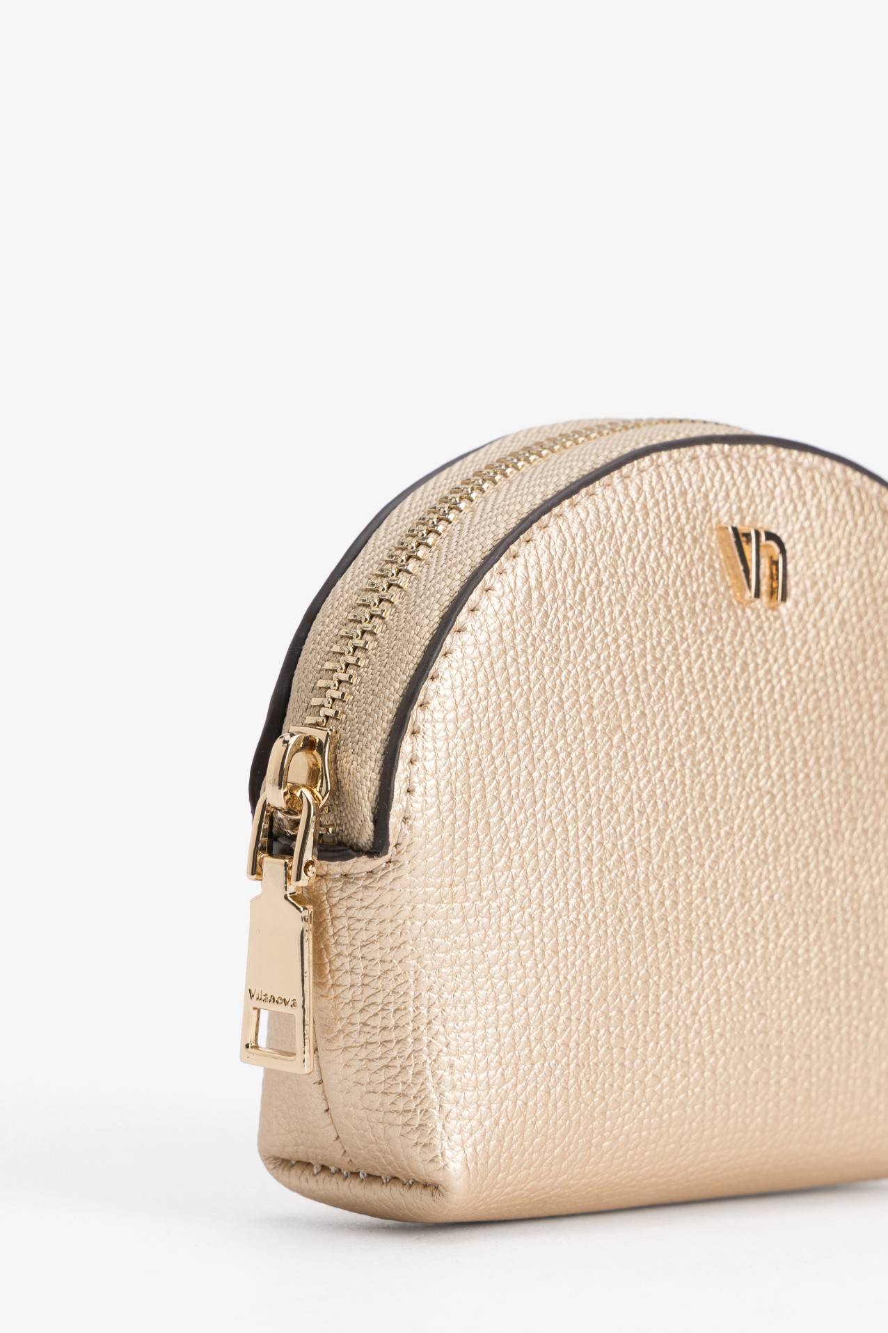 Porta moedas dourado meia-lua