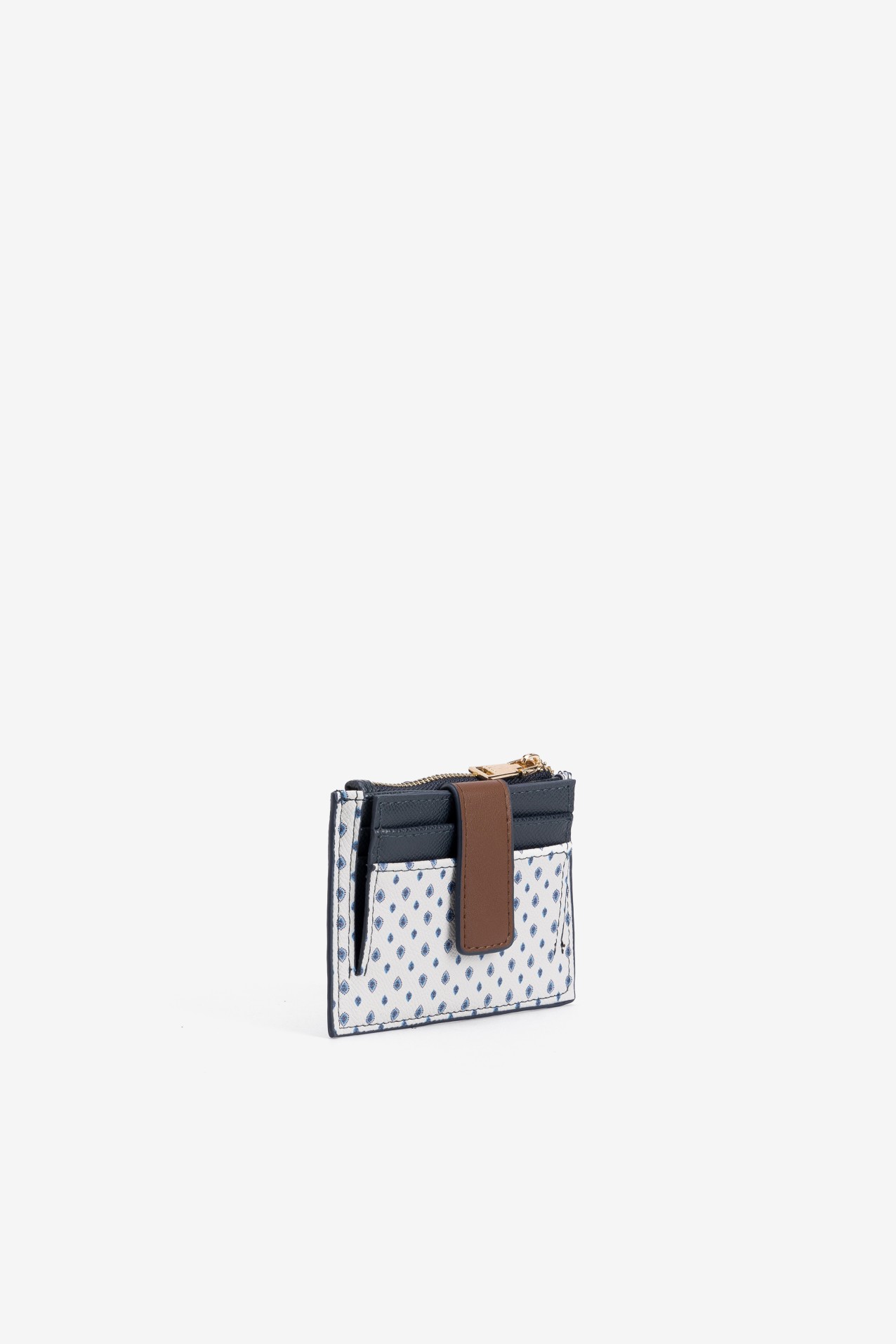 Porta-moedas azul com padr�o