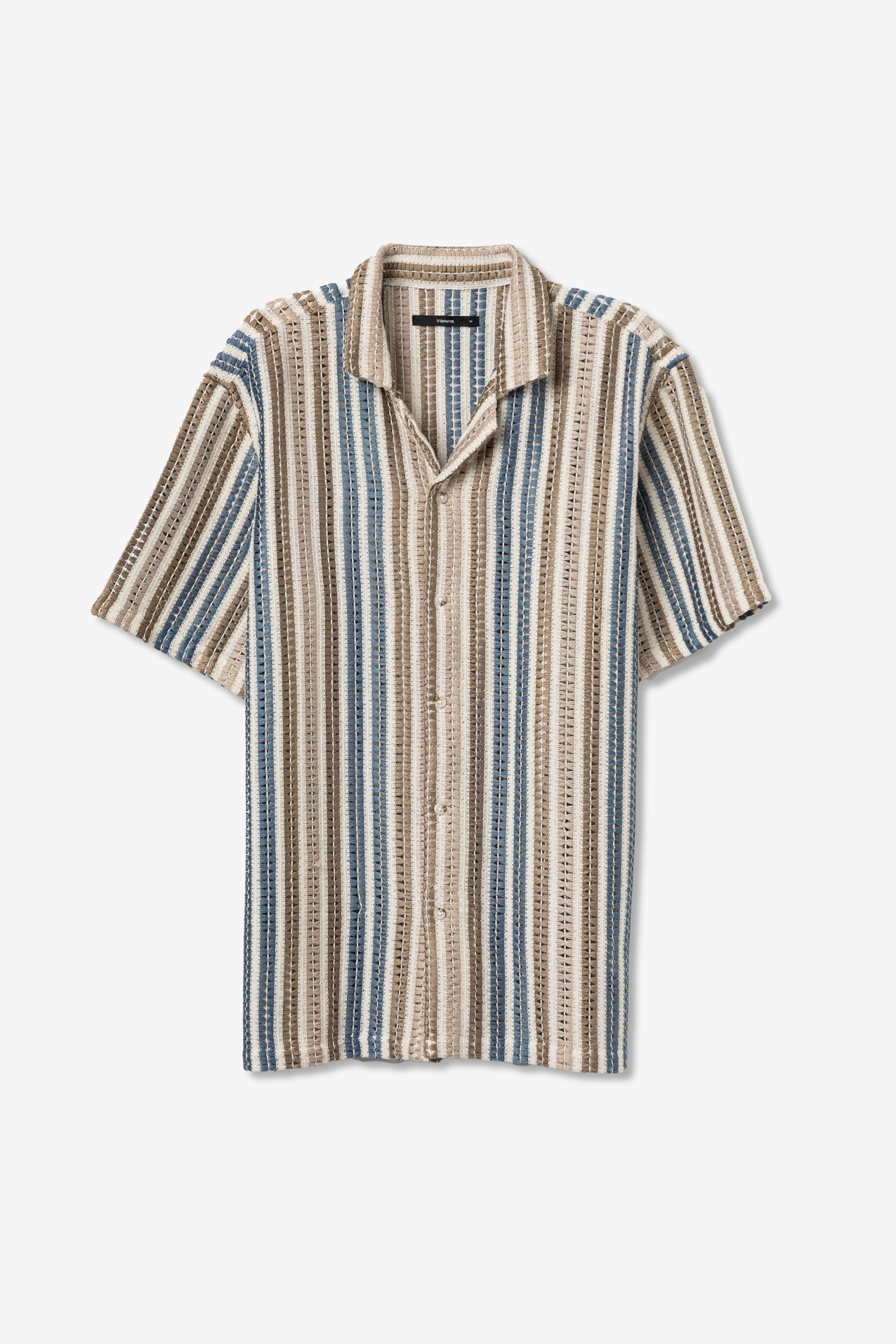 Beige Short Sleeve Relaxed Shirt