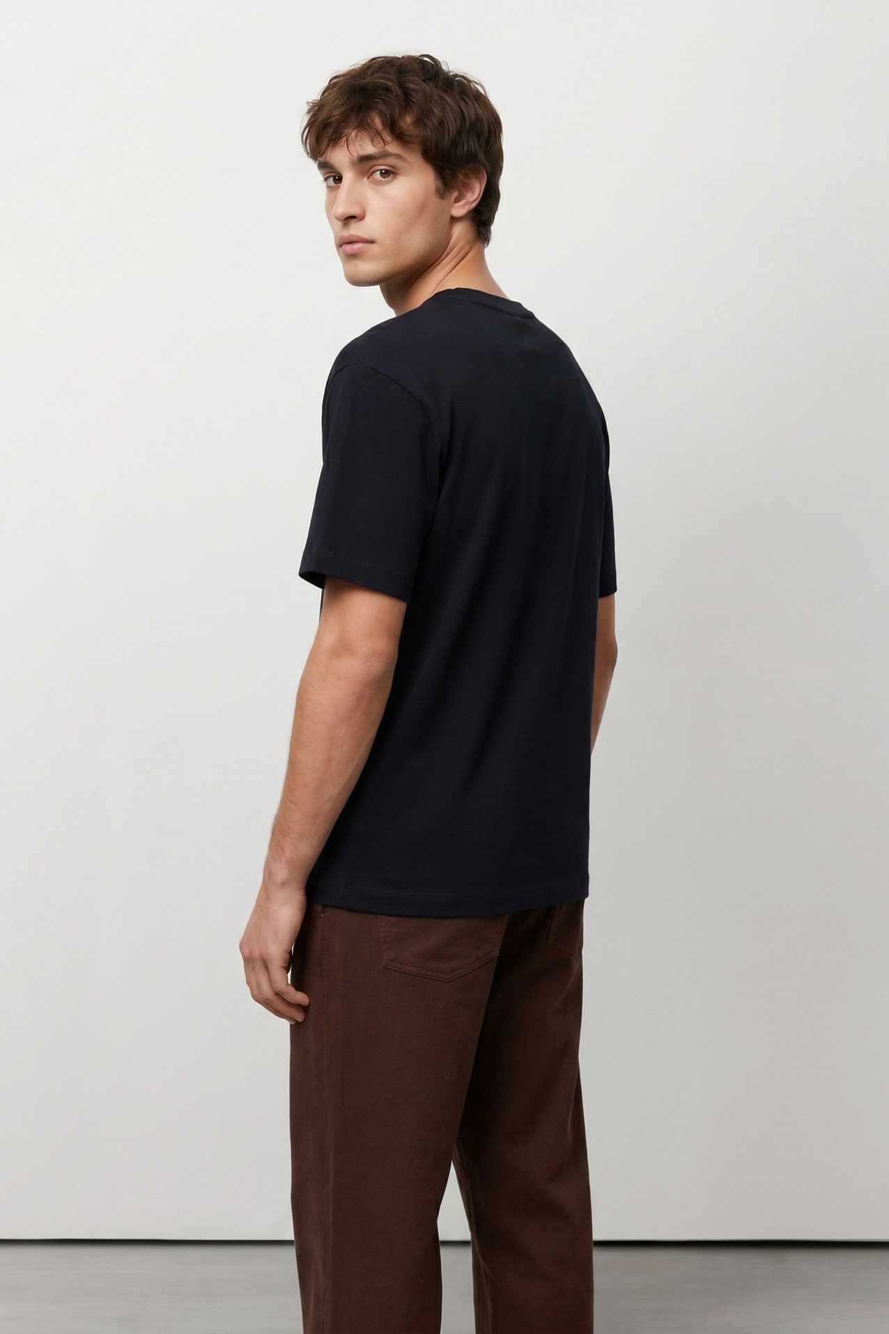 T-shirt azul-marinho relaxed fit