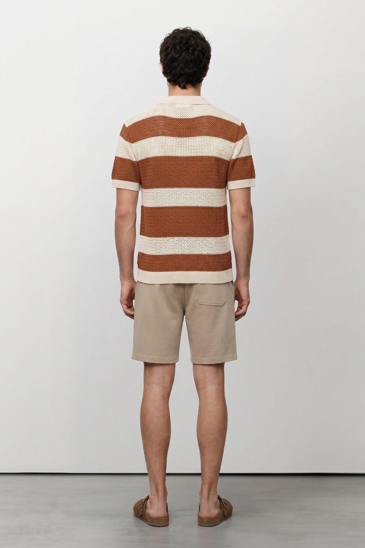 Light Beige Jogger Shorts
