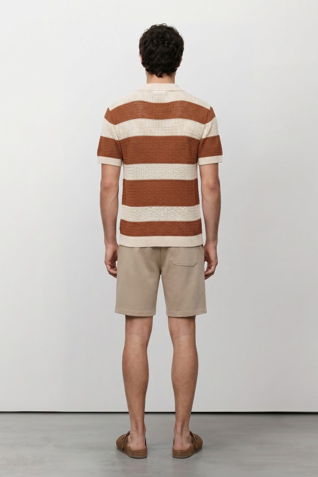 Bermuda jogger beige claro Bermuda jogger beige claro