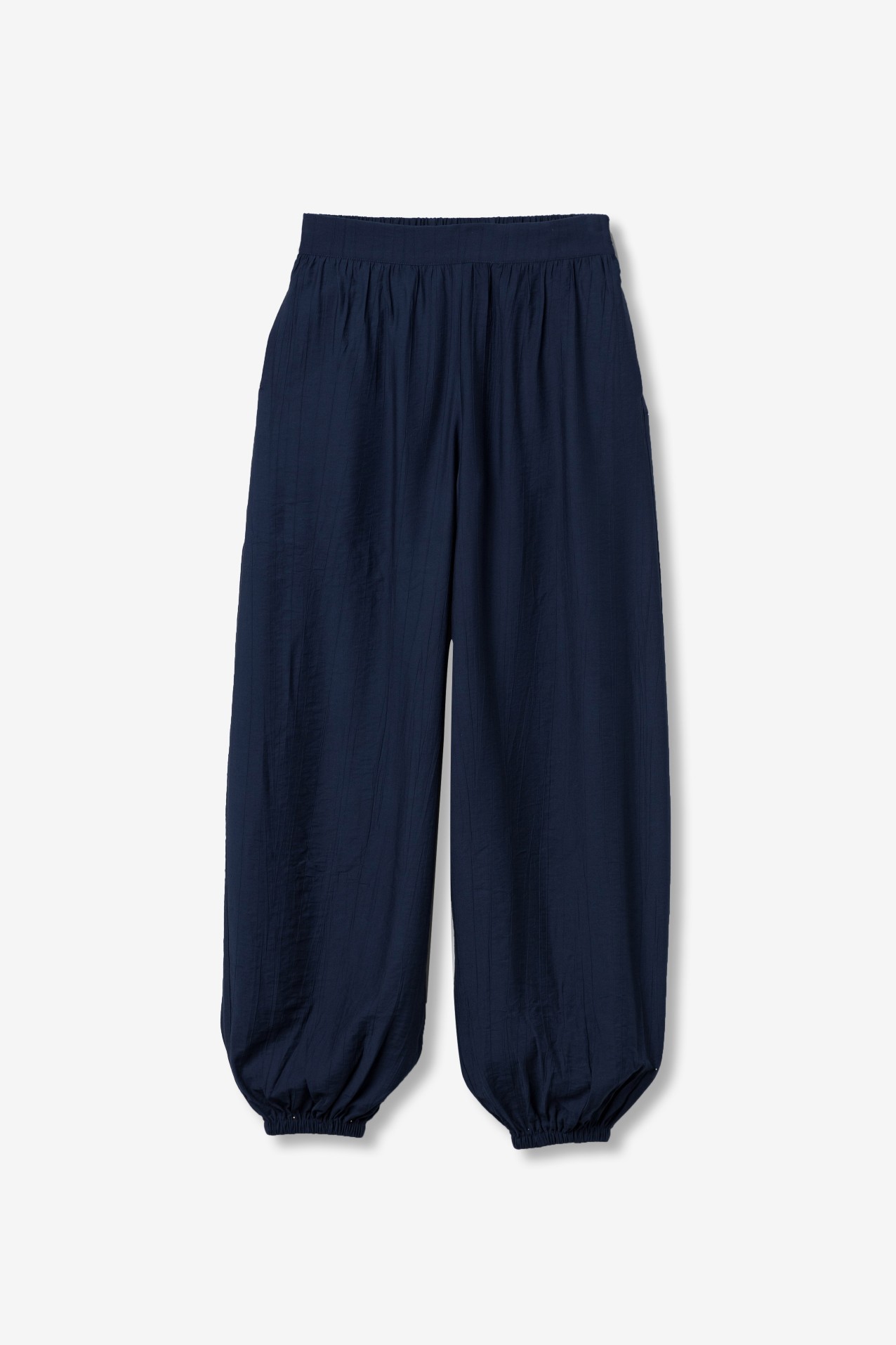 Navy Balloon Fit Trousers