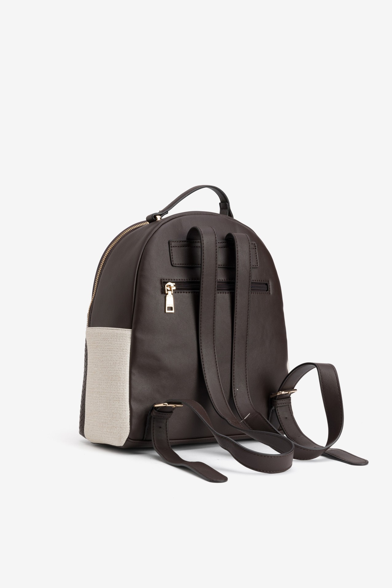 Beige Mini Backpack Chic