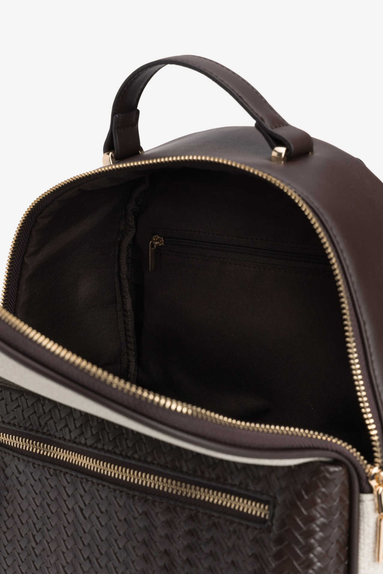 Beige Mini Backpack Chic