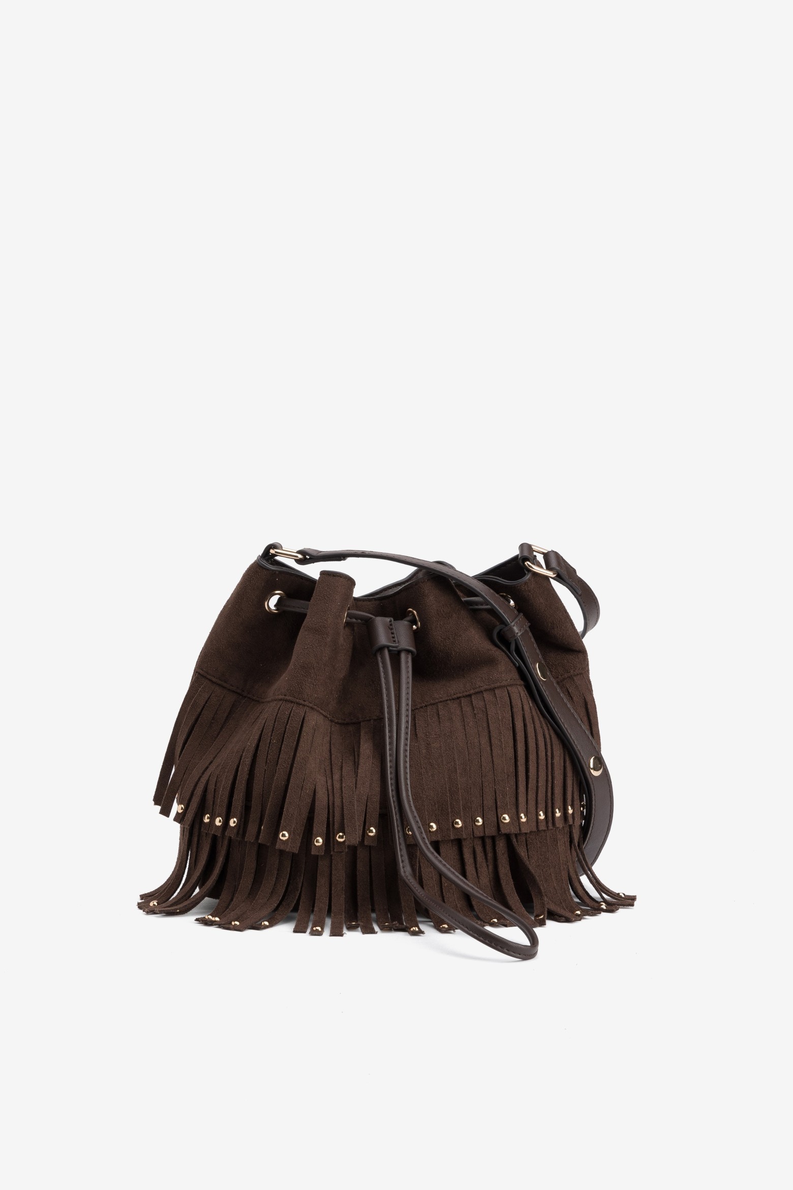 Brown Fringe Shoulder Bag