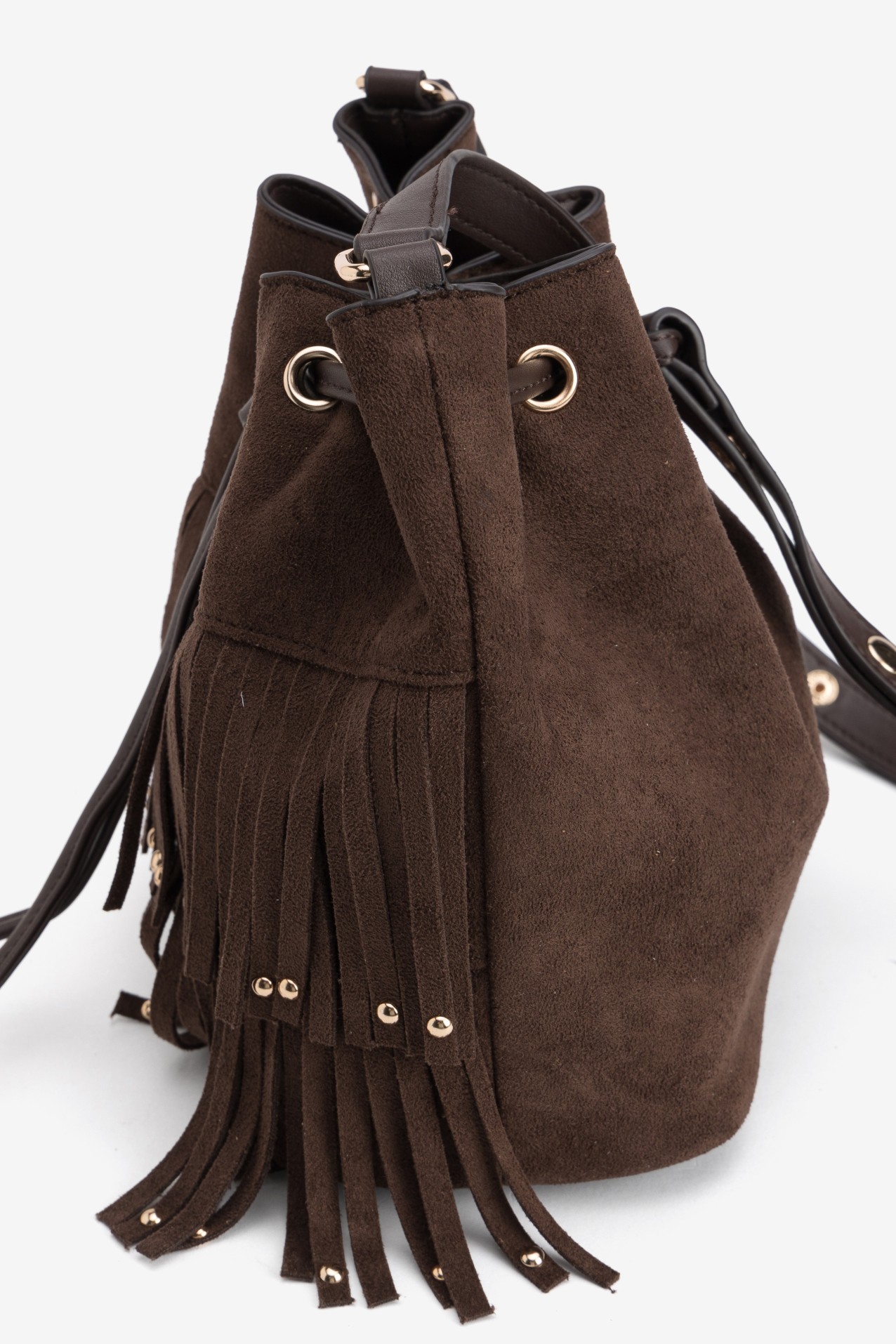 Brown Fringe Shoulder Bag