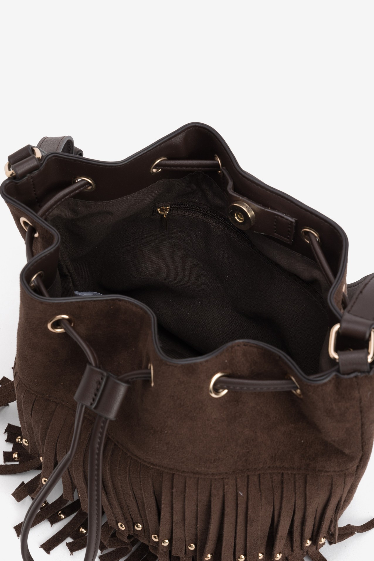 Brown Fringe Shoulder Bag