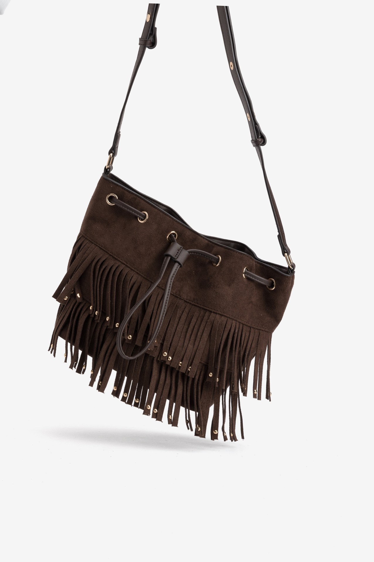 Brown Fringe Shoulder Bag