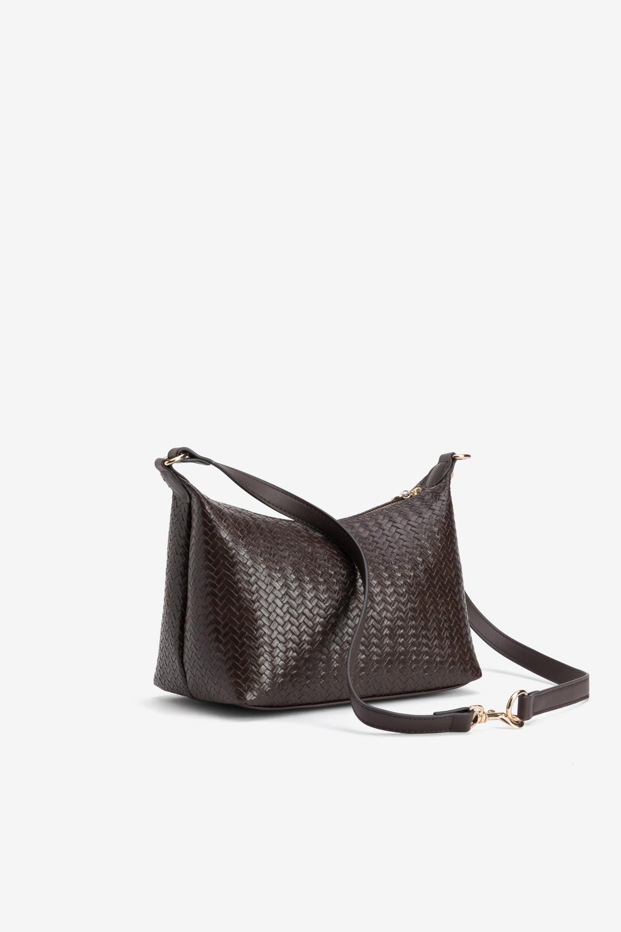Cartera marr�n trenzada