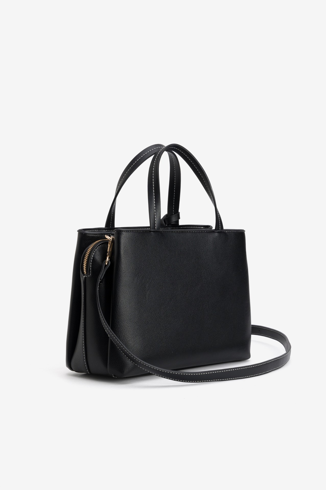 Black Structured Handbag