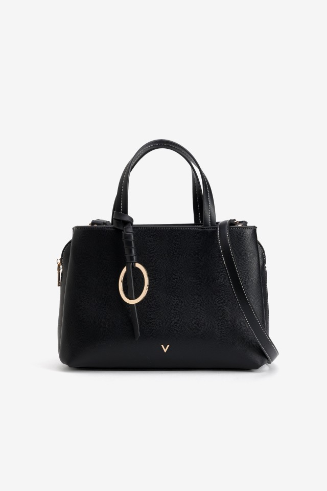 Black Structured Handbag
