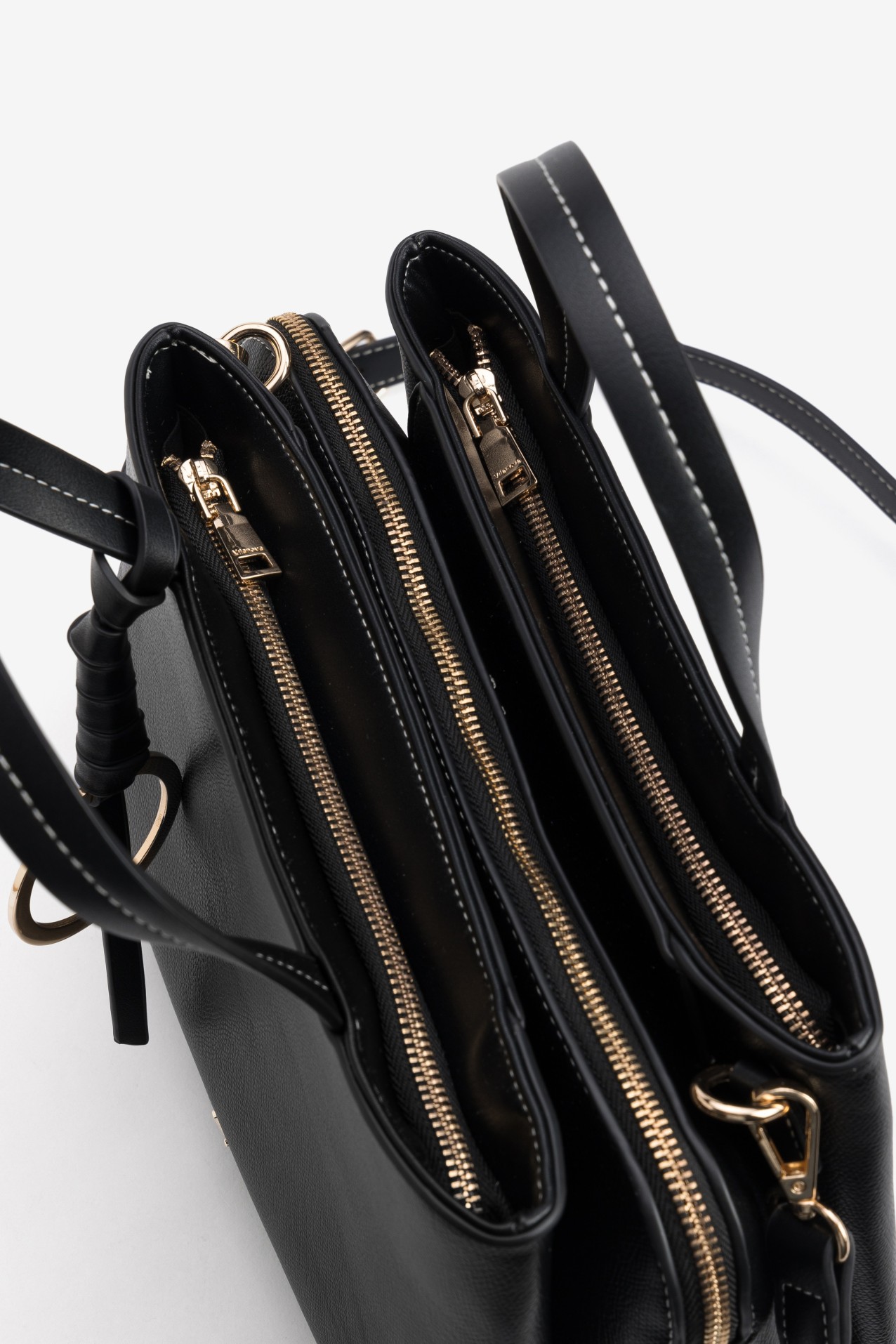 Black Structured Handbag