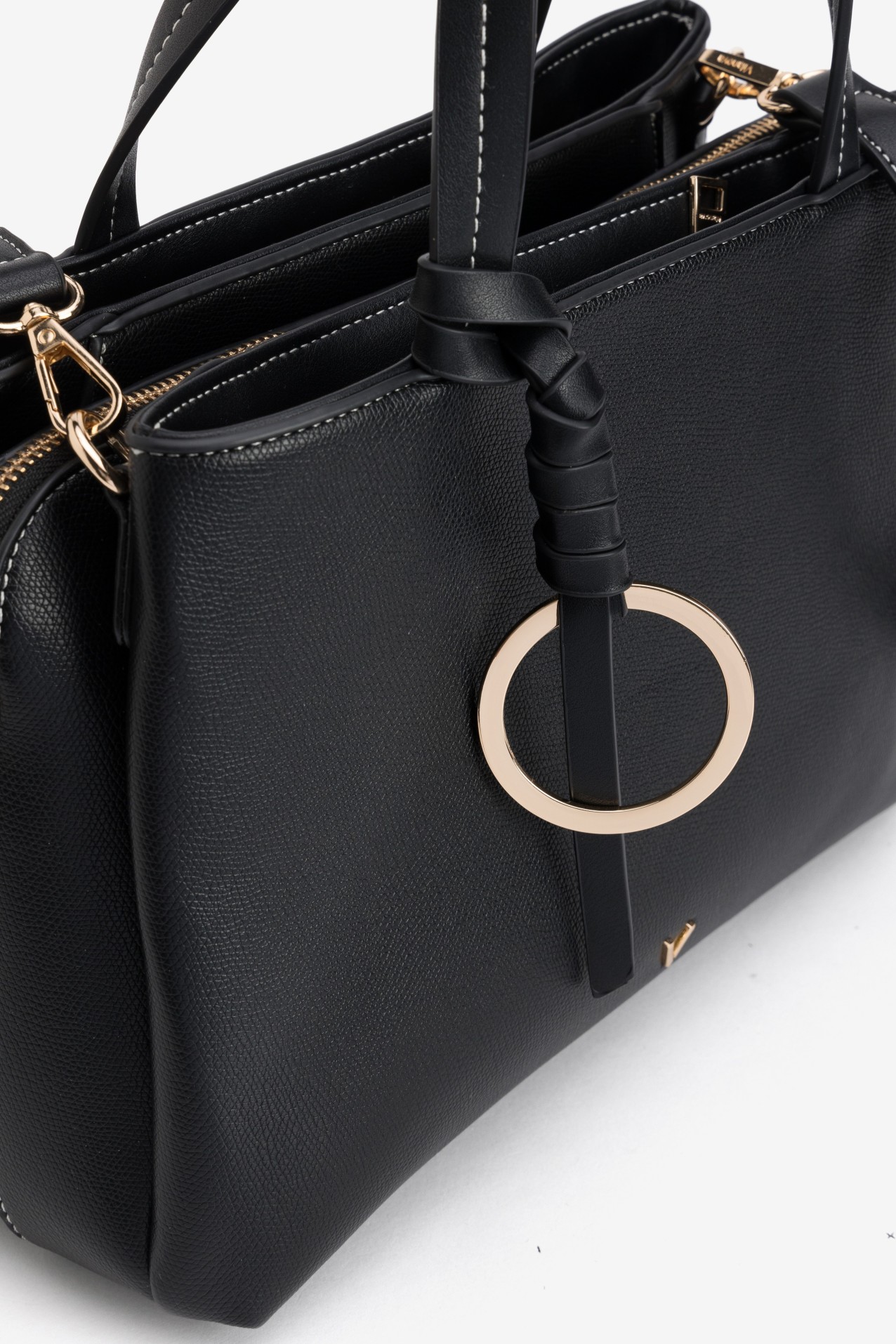Black Structured Handbag