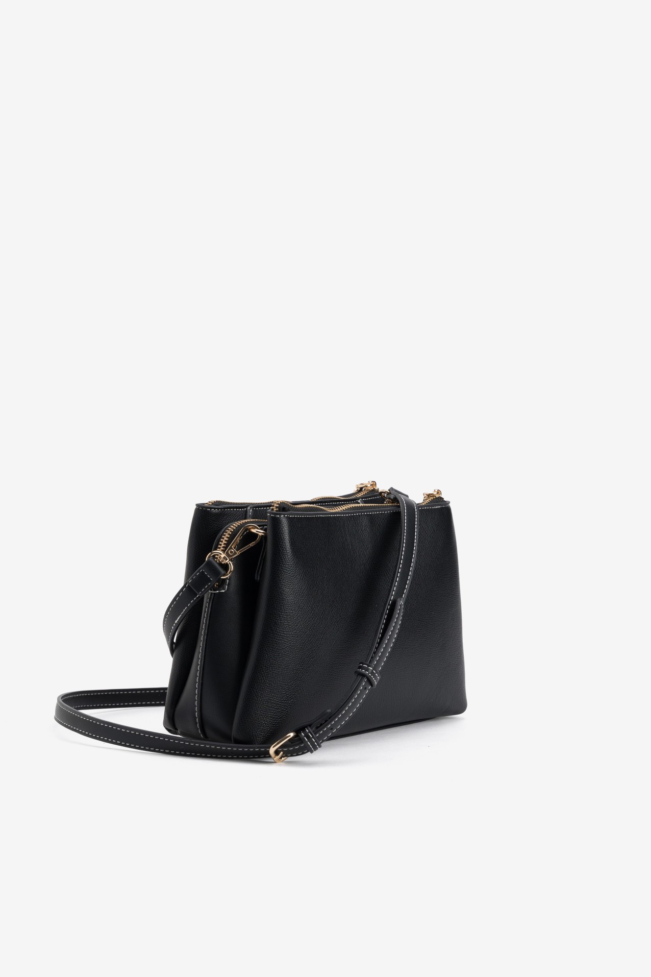 Black Minimal Crossbody Wallet
