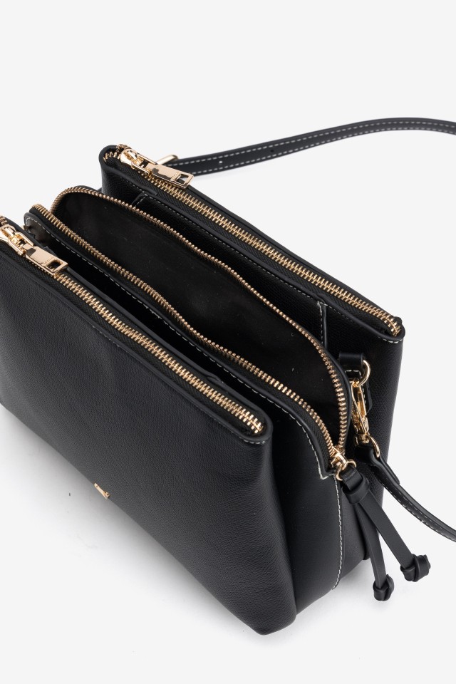 Black Minimal Crossbody Wallet Black Minimal Crossbody Wallet