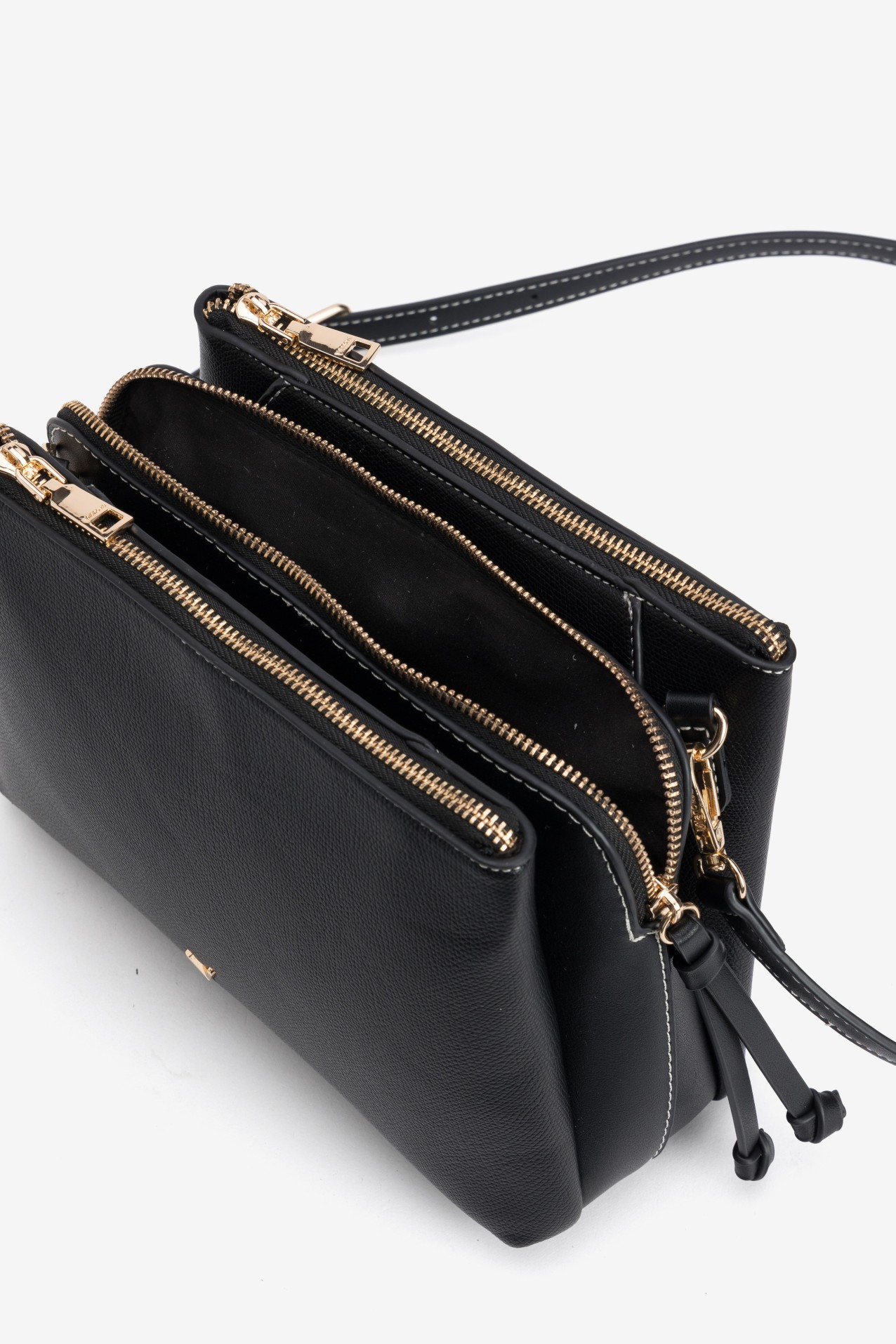Black Minimal Crossbody Wallet