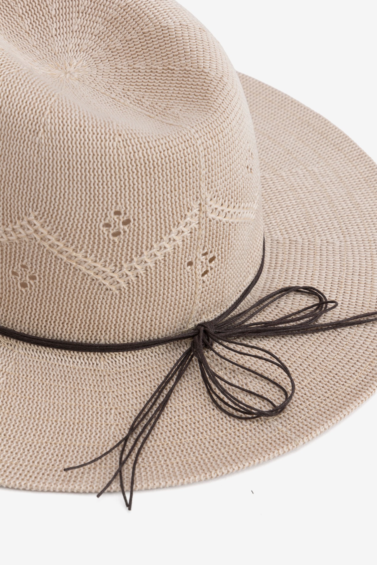 Beige Wide Brim Hat
