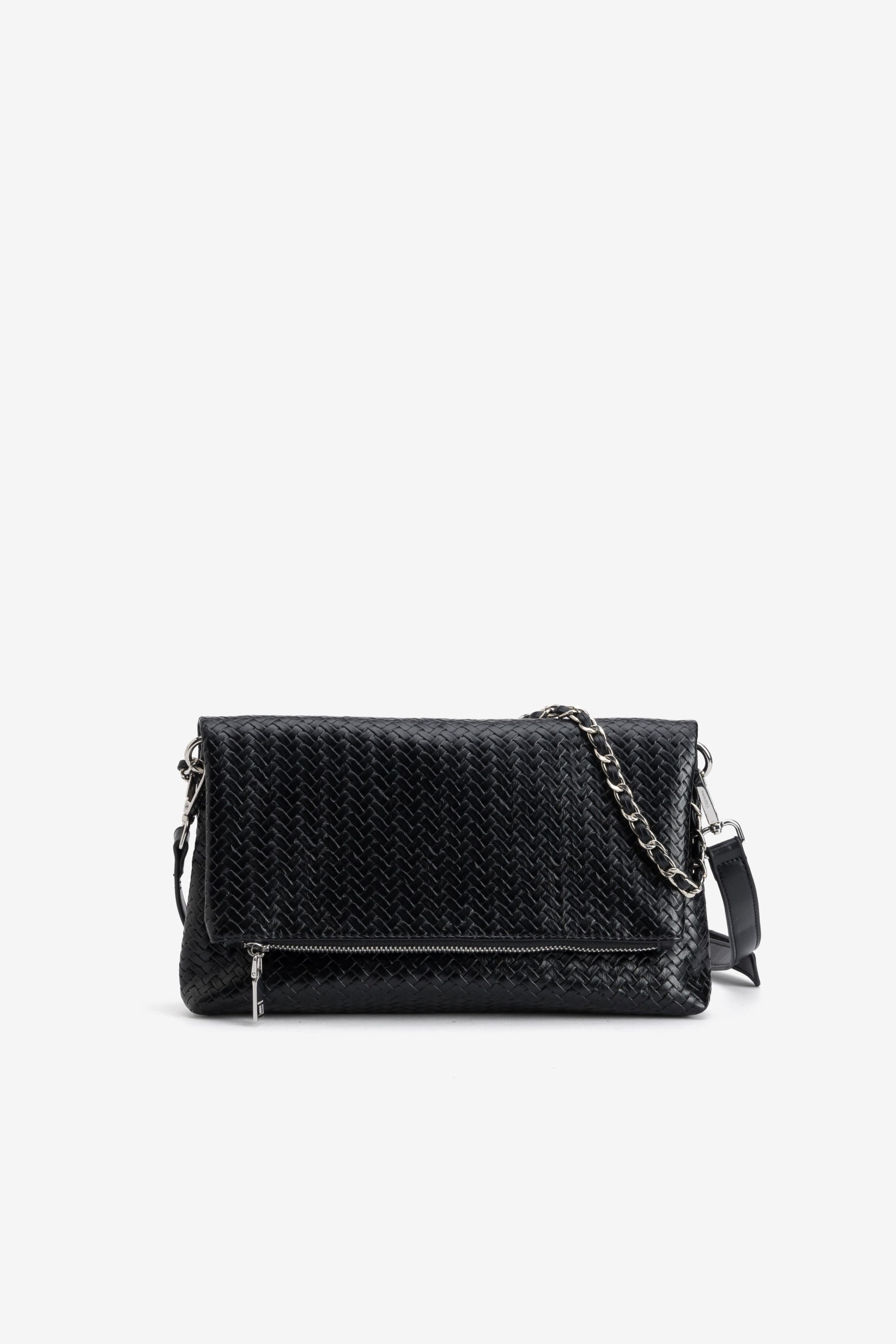 Black Woven Chain Wallet