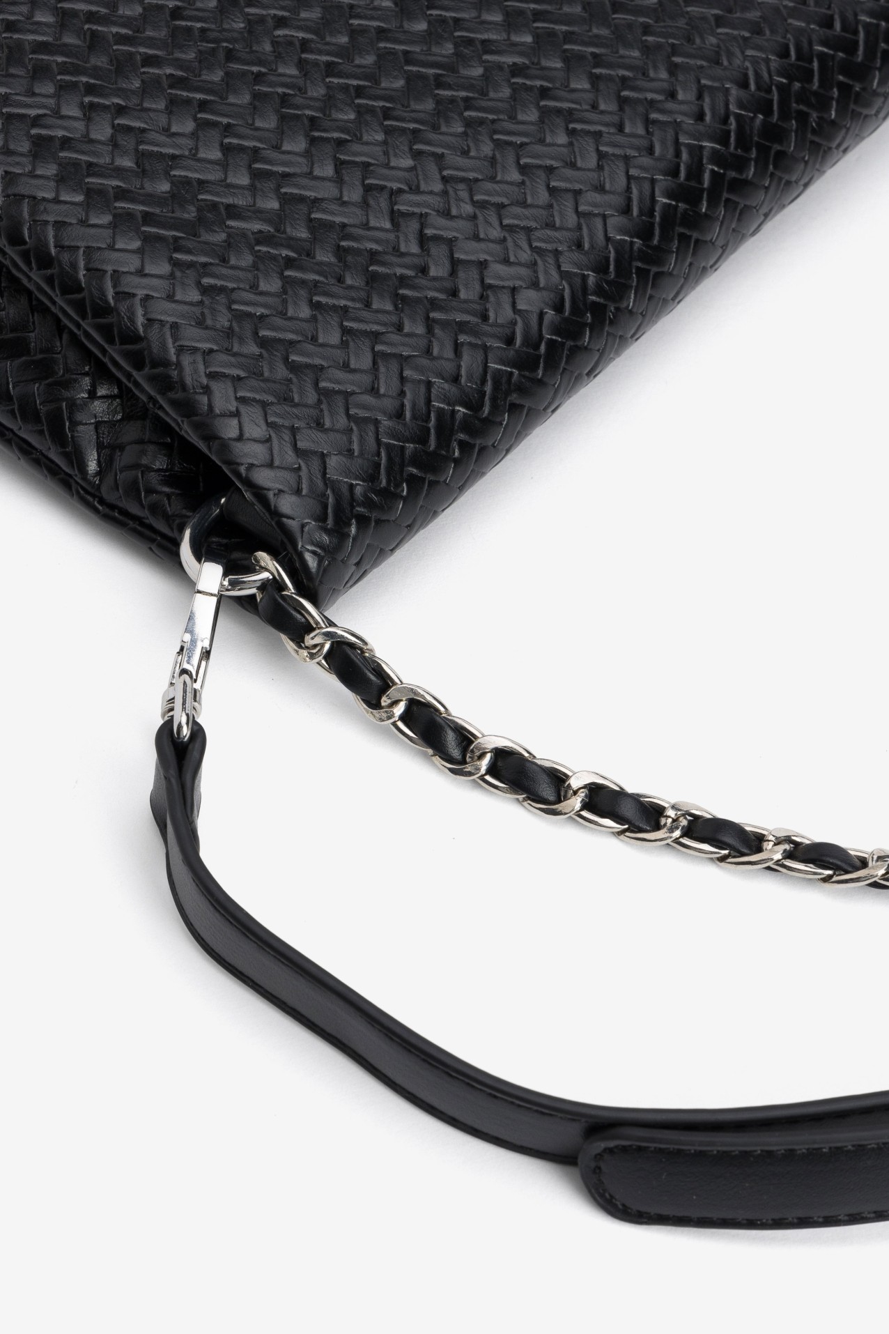 Black Woven Chain Wallet