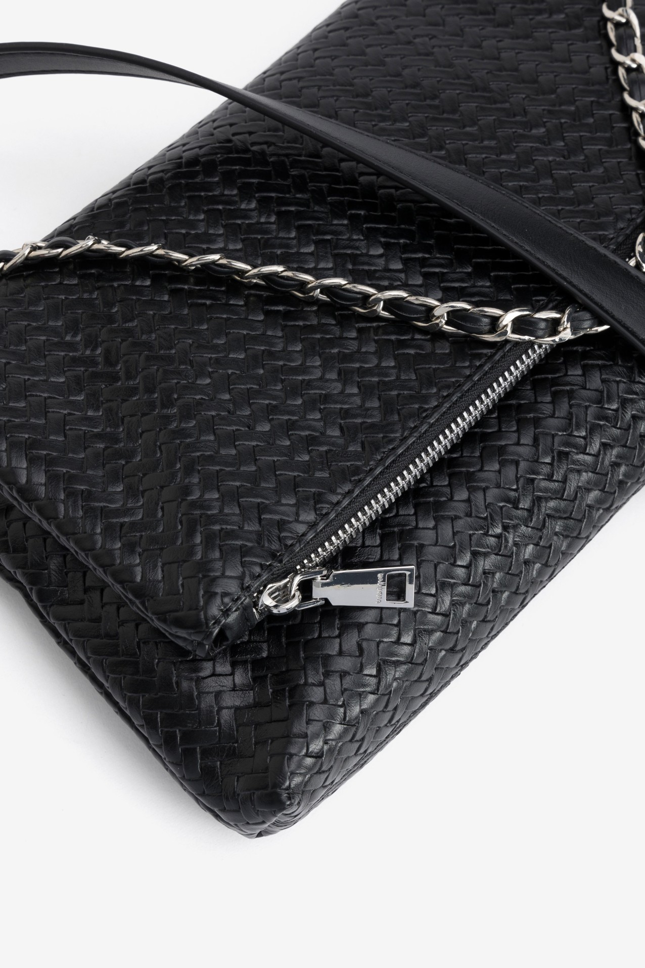 Black Woven Chain Wallet