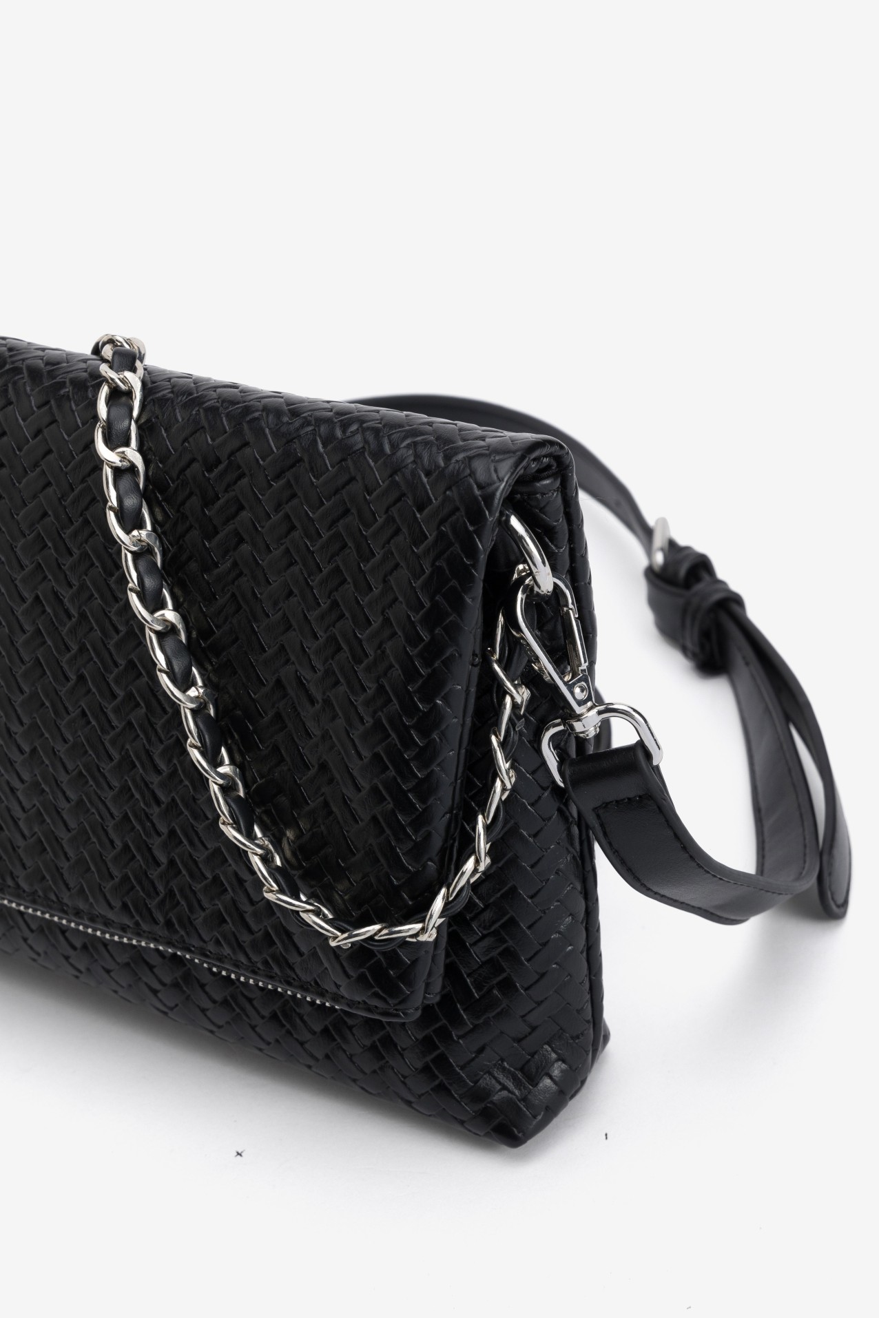 Black Woven Chain Wallet