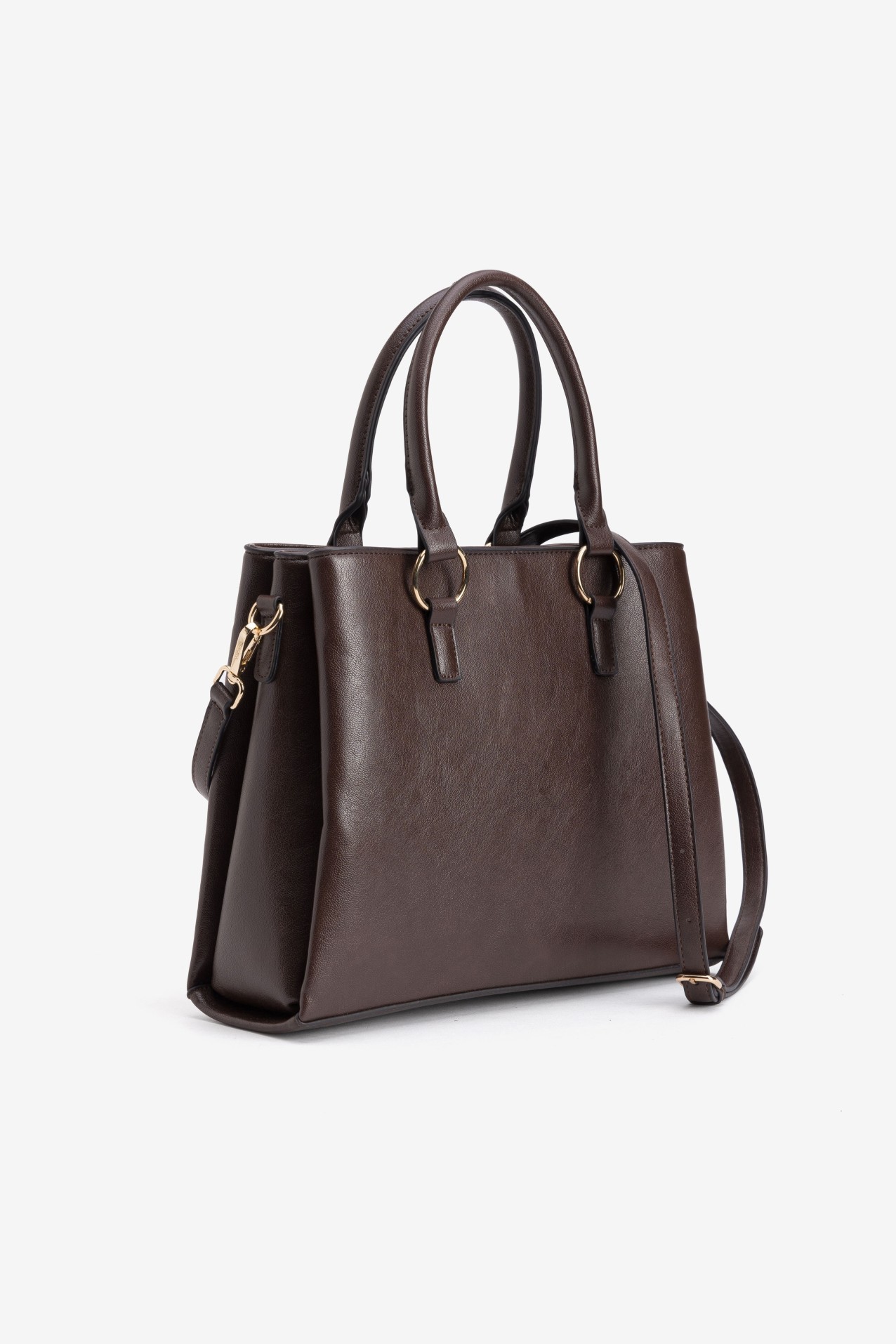 Structured Dark Brown Bag