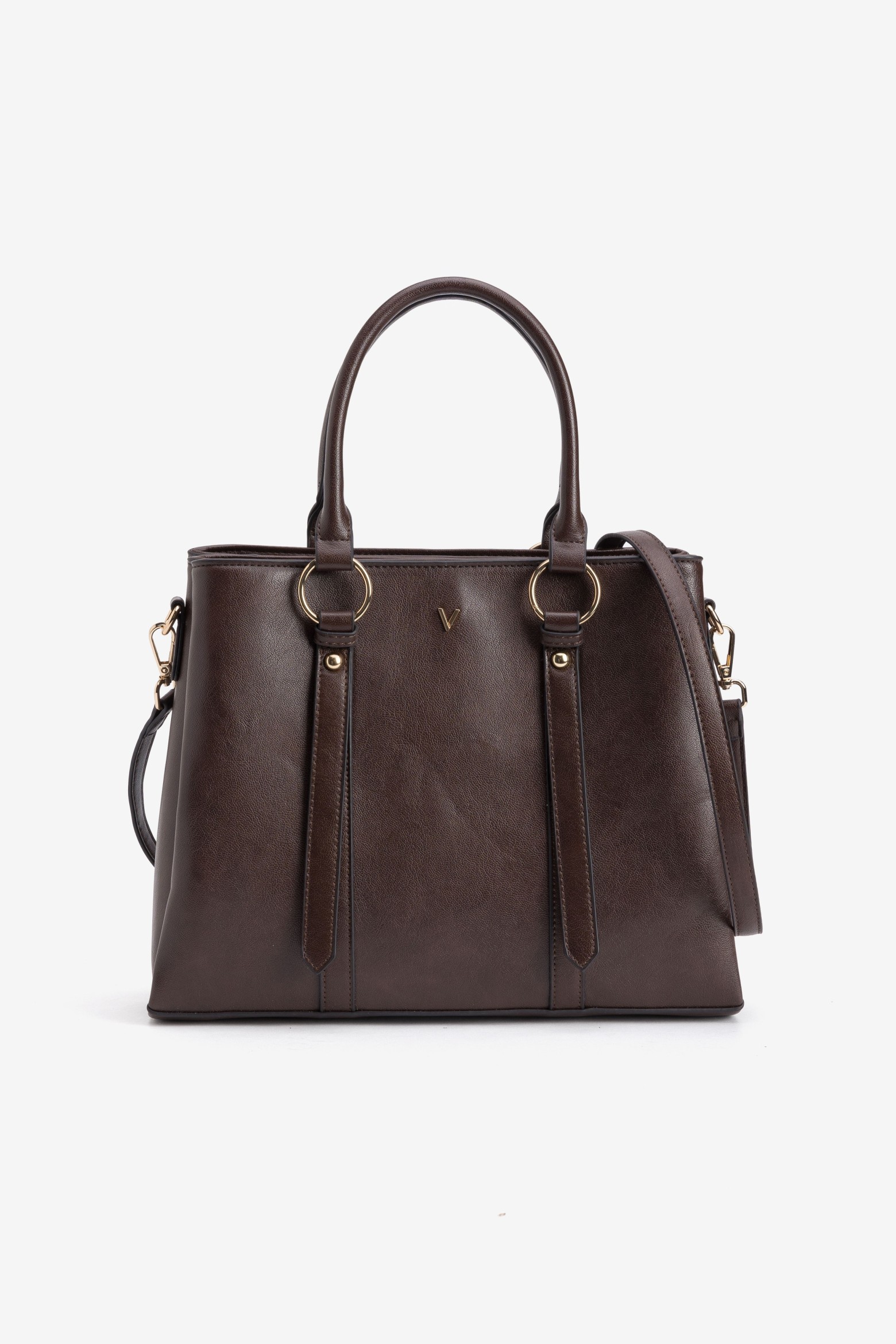 Structured Dark Brown Bag