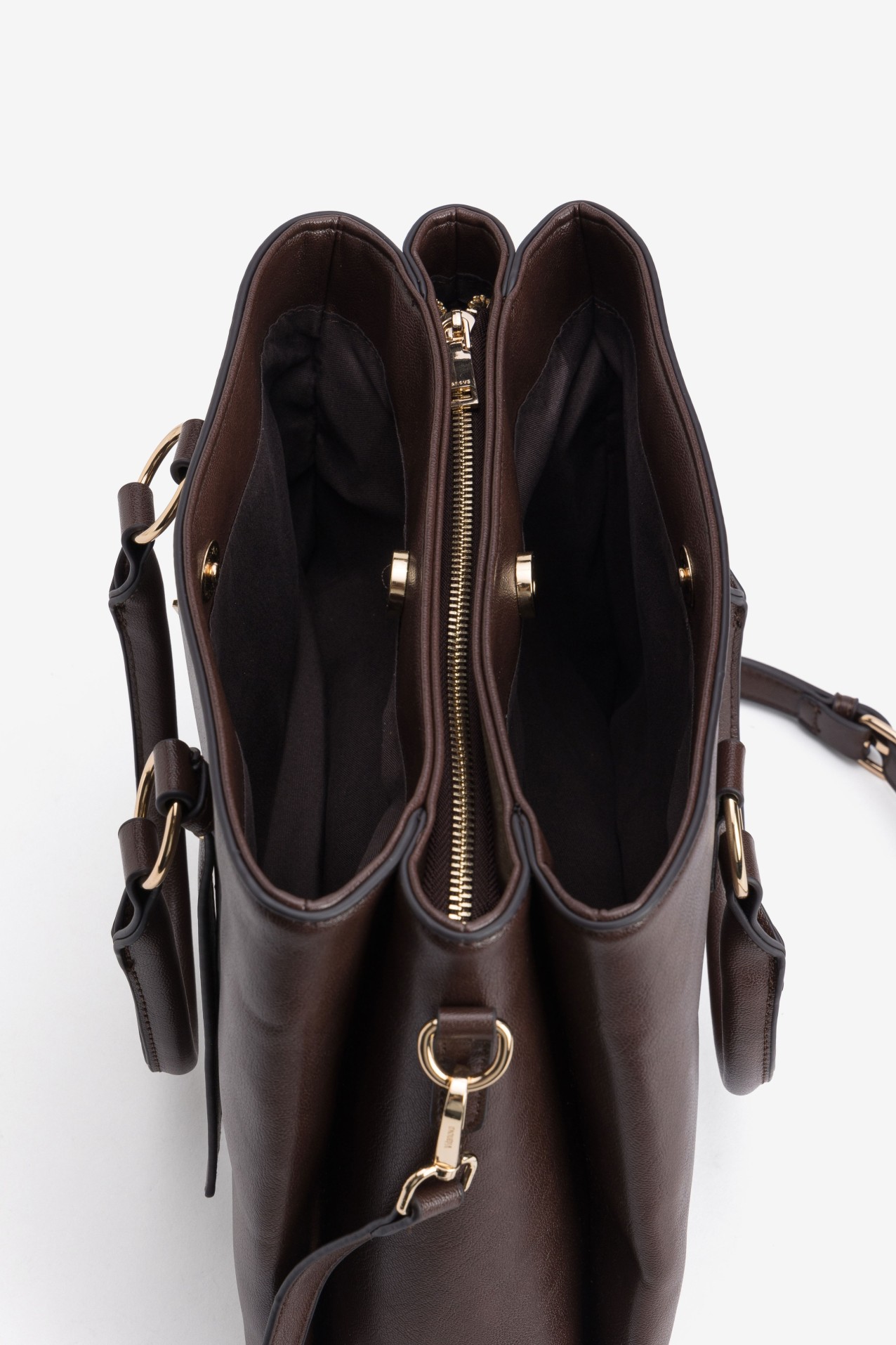 Structured Dark Brown Bag