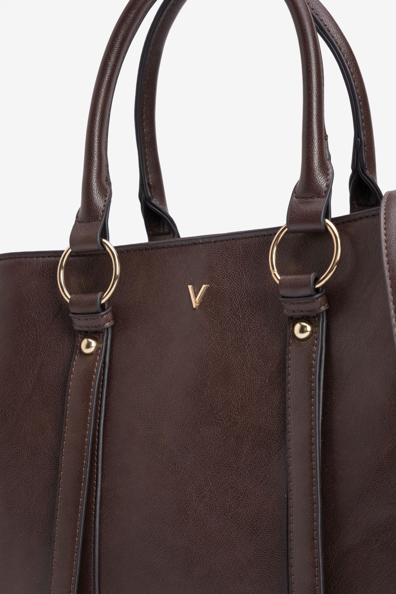 Structured Dark Brown Bag