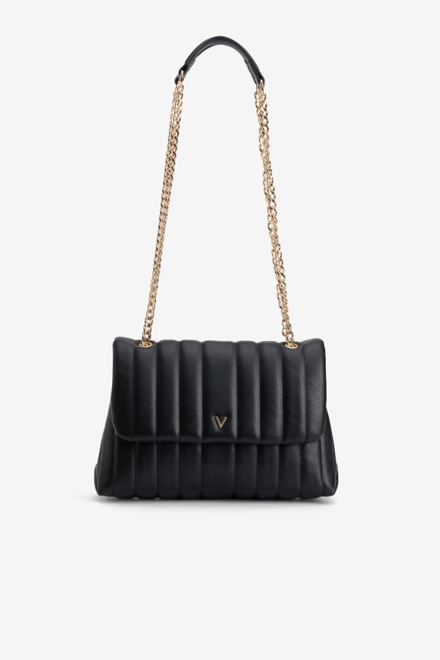 Black Quilted Wallet Bag