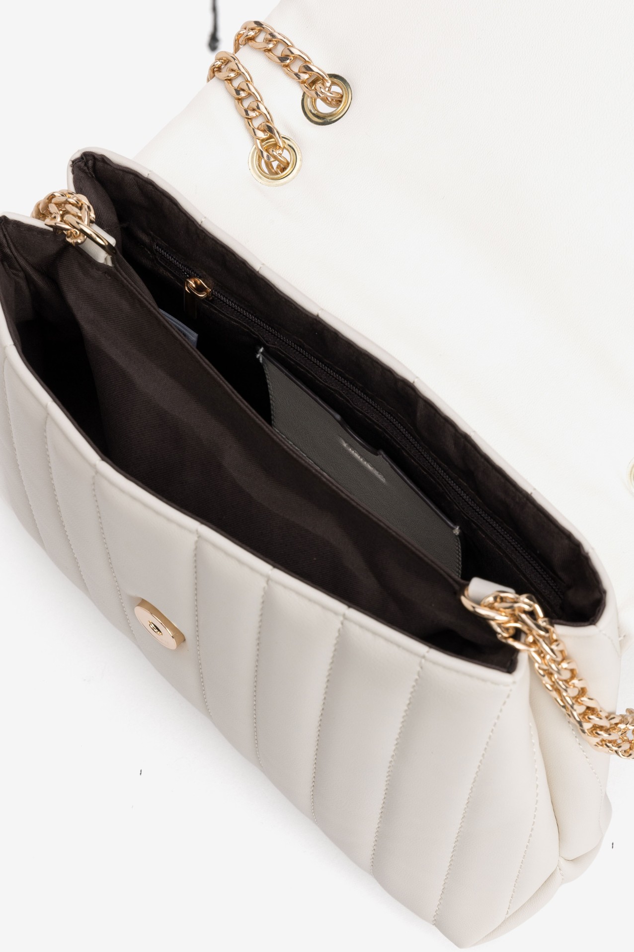 Light Beige Quilted Wallet