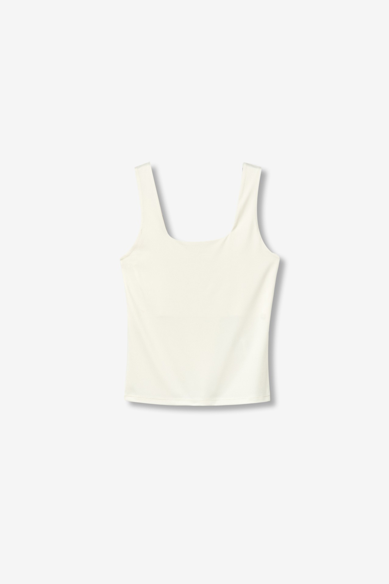 Beige Slim Fit Tank Top
